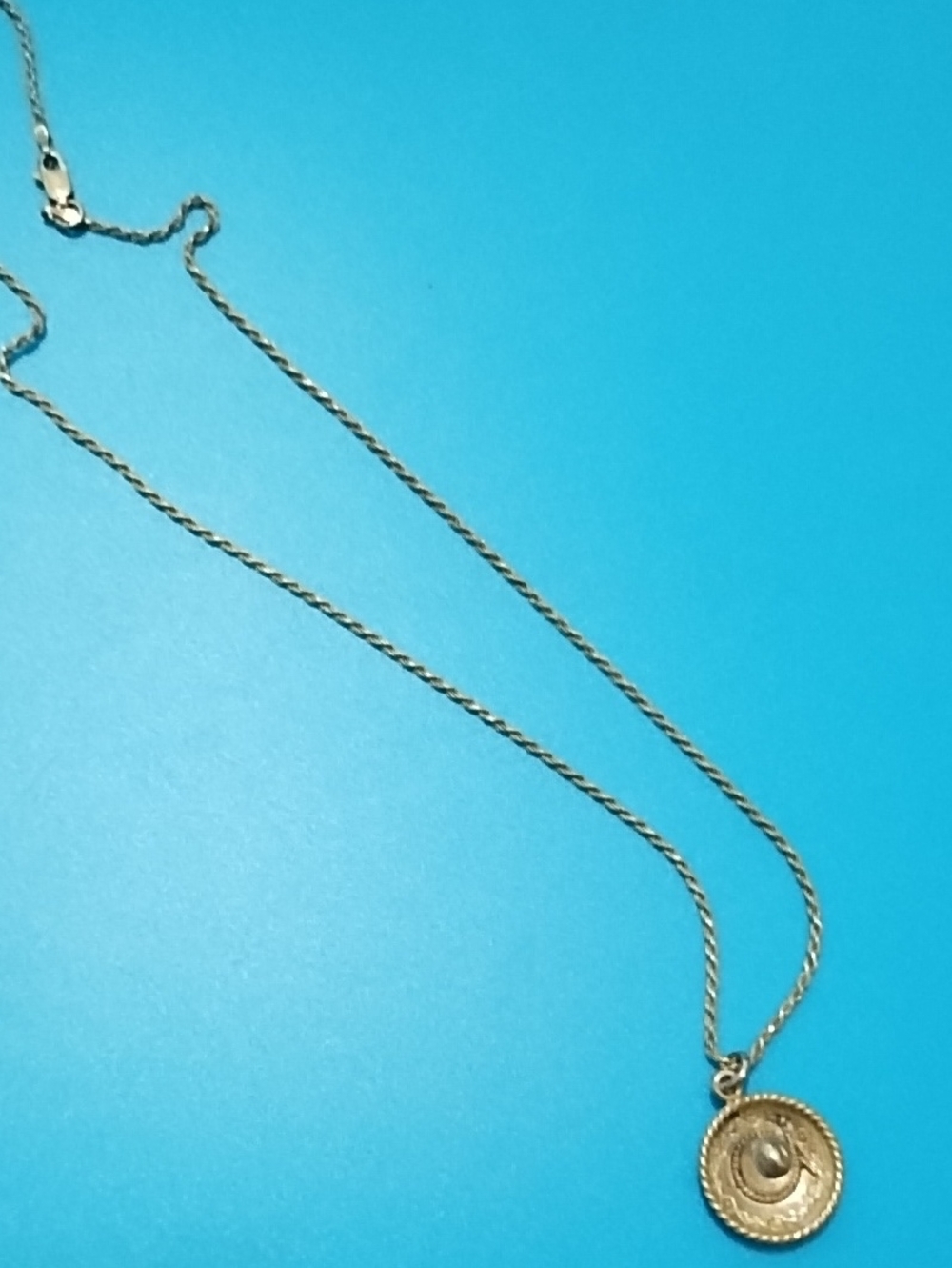 SS Sombrero Pendant With SS Necklace - Women's Jewelry